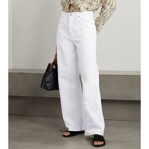 AGOLDE Low Slung Baggy organic boyfriend jeans in white